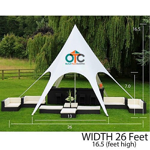 SINGLE PEAK STAR TENT - 26 FT