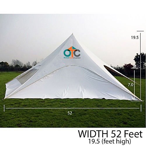 SINGLE PEAK STAR TENT - 52 FT