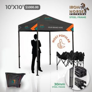 10x10 Custom Tent Package