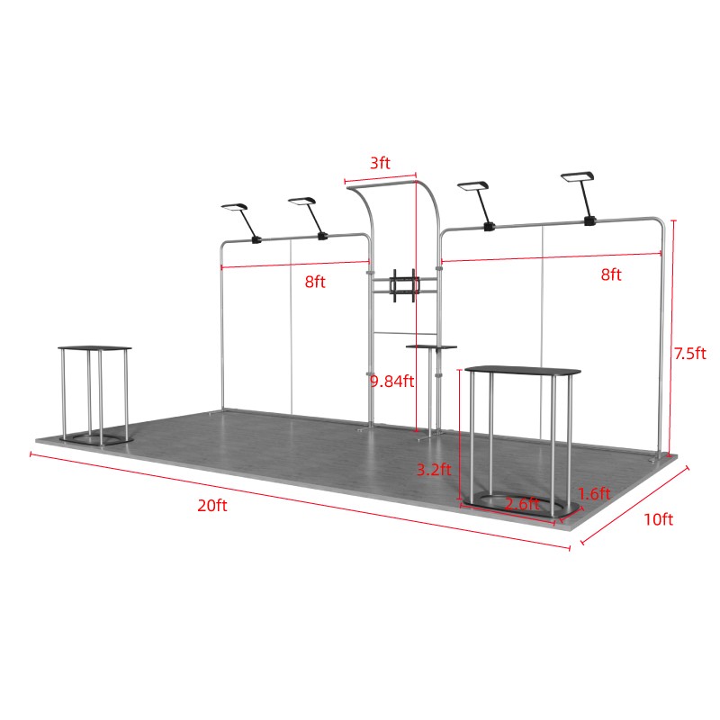 10ftx20ft Custom Trade Show Booth A4 - Image 3