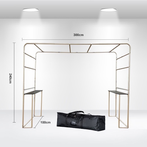 Square Arch Booth Frame