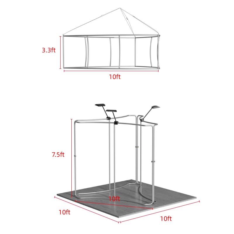 10ftx10ft Custom Trade Show Booth A5 - Image 3