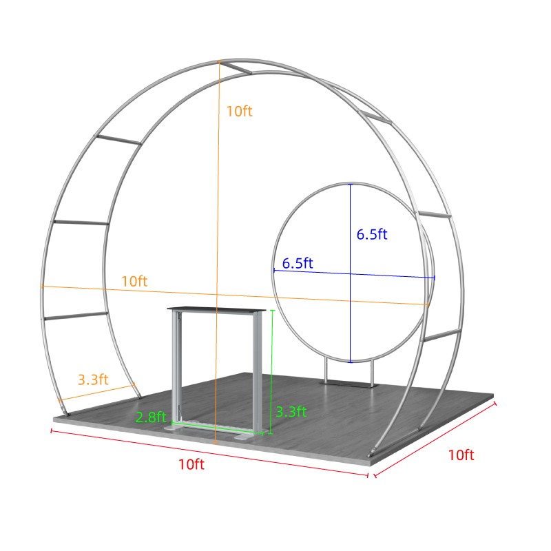 10ftx10ft Custom Trade Show Booth D3 - Image 8