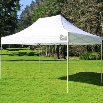 White 10×15 Pop Up Tent - Image 2